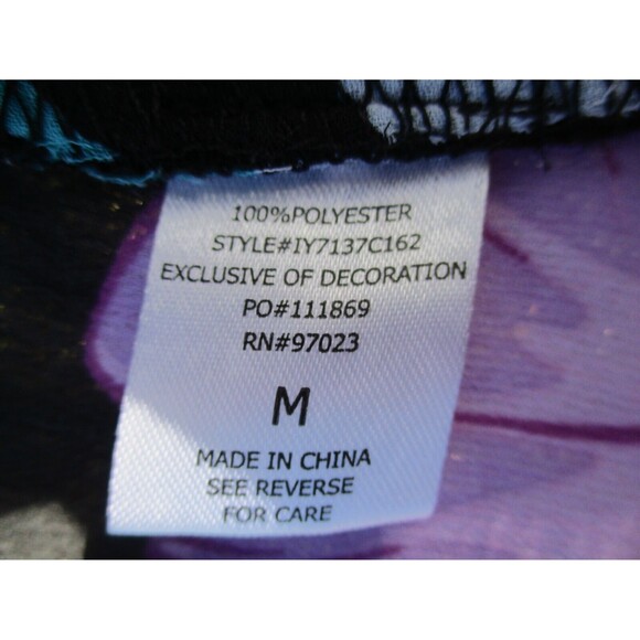 Miken Swim Kimono Cover Up Women's Med Black Floral Lace-Inset Tie-Front Sheer - Picture 5 of 16